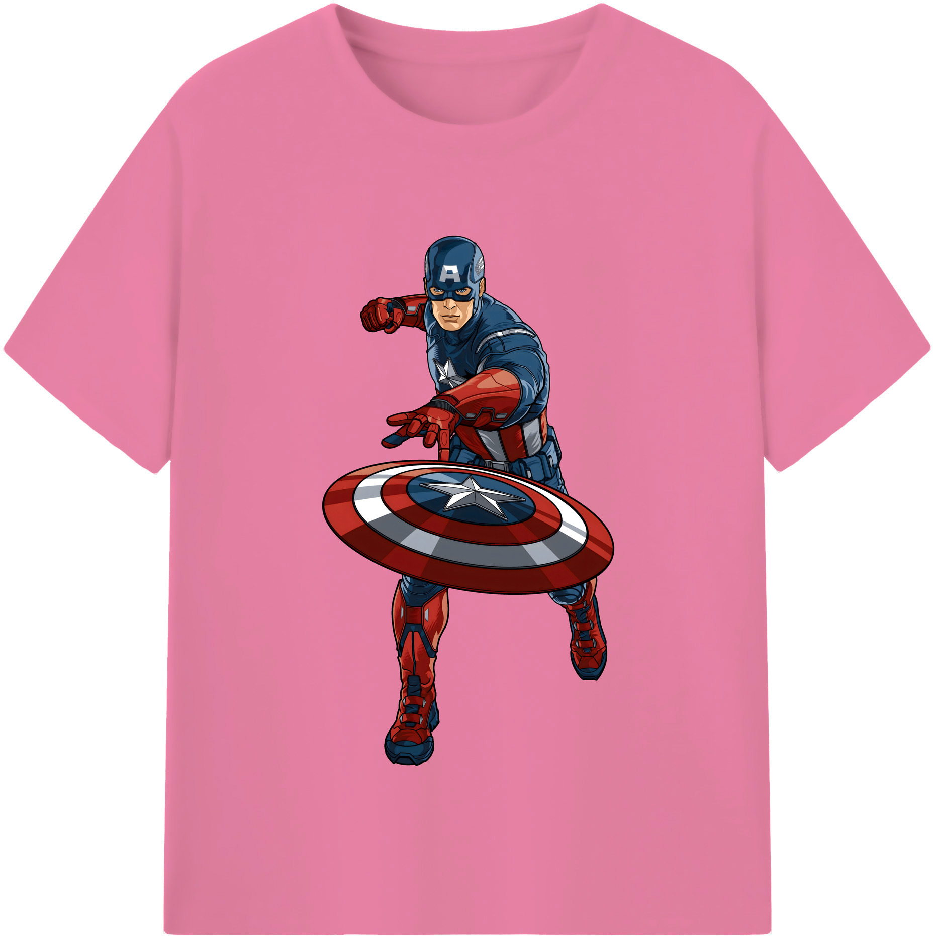 （画像用） アベンジャーズ The Avengers 綿100％半袖Tシャツ（フロントプリント）